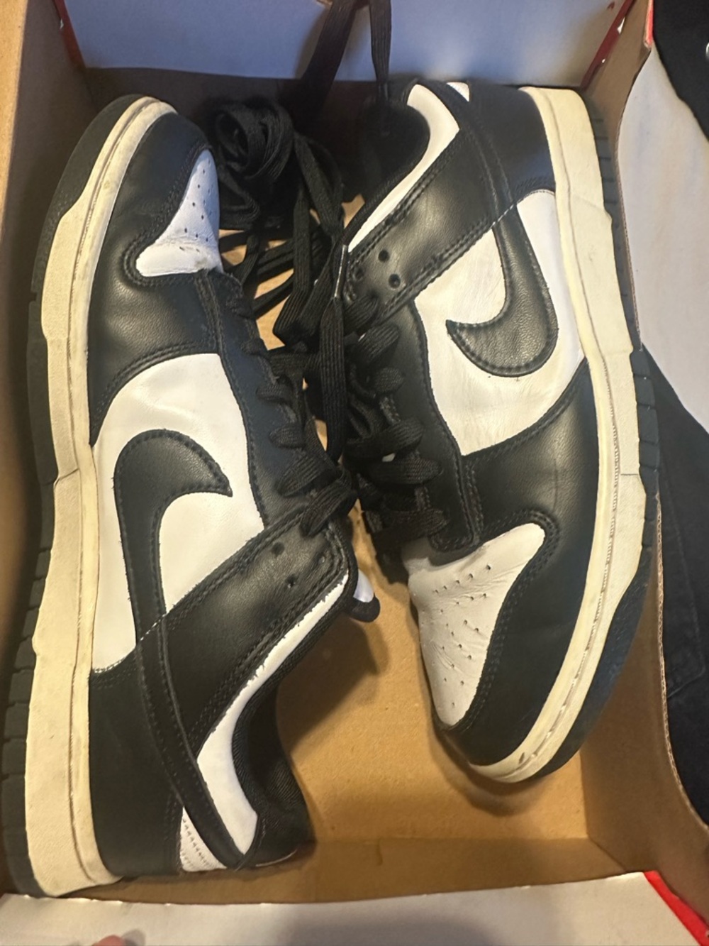 Nike Men’s Black and White Low-Top Dunks Sneakers